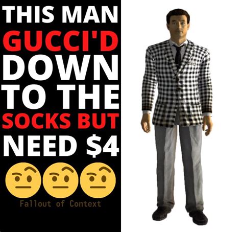 this man gucci'd down to the socks